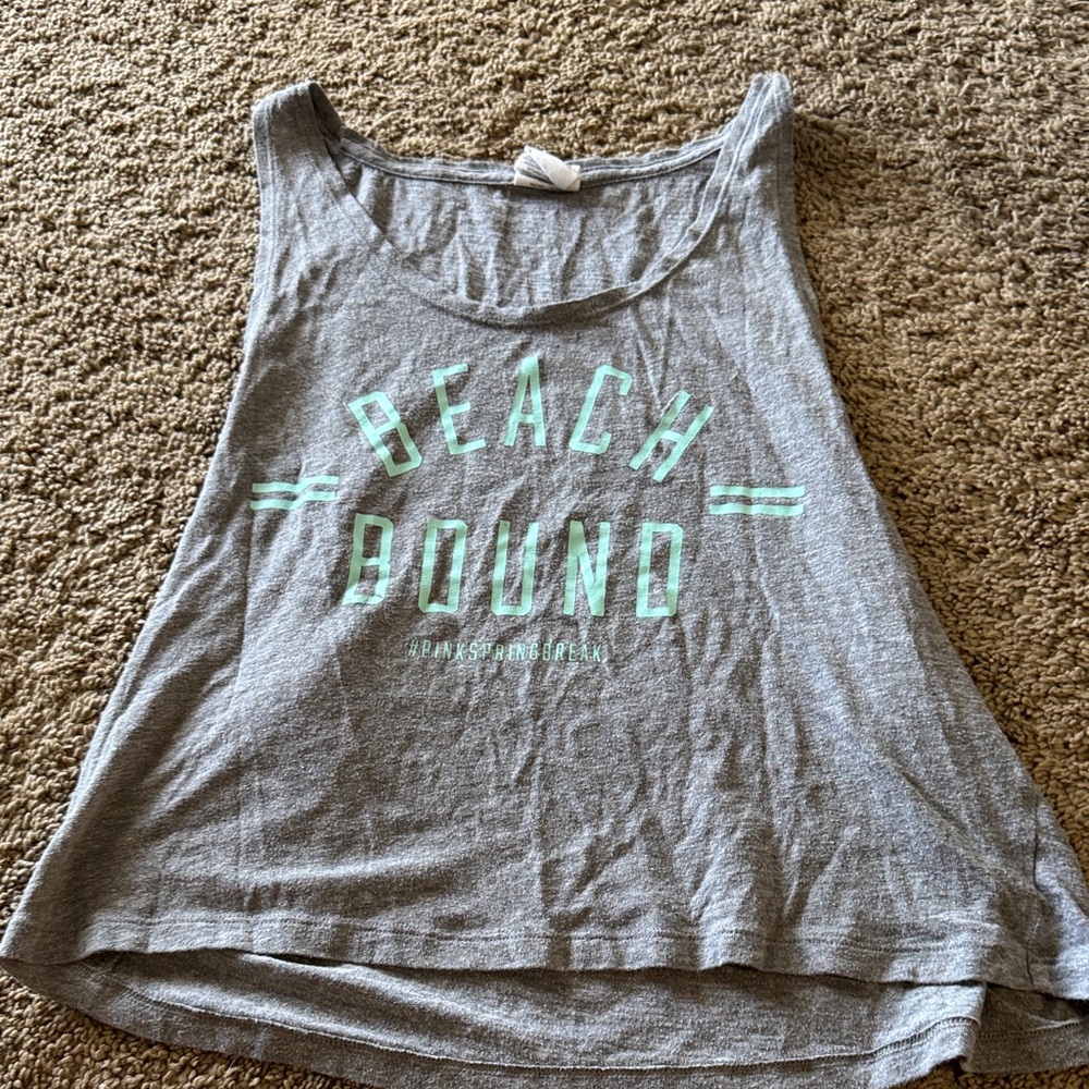 Victoria secret Gray Beach Bound Tank Top